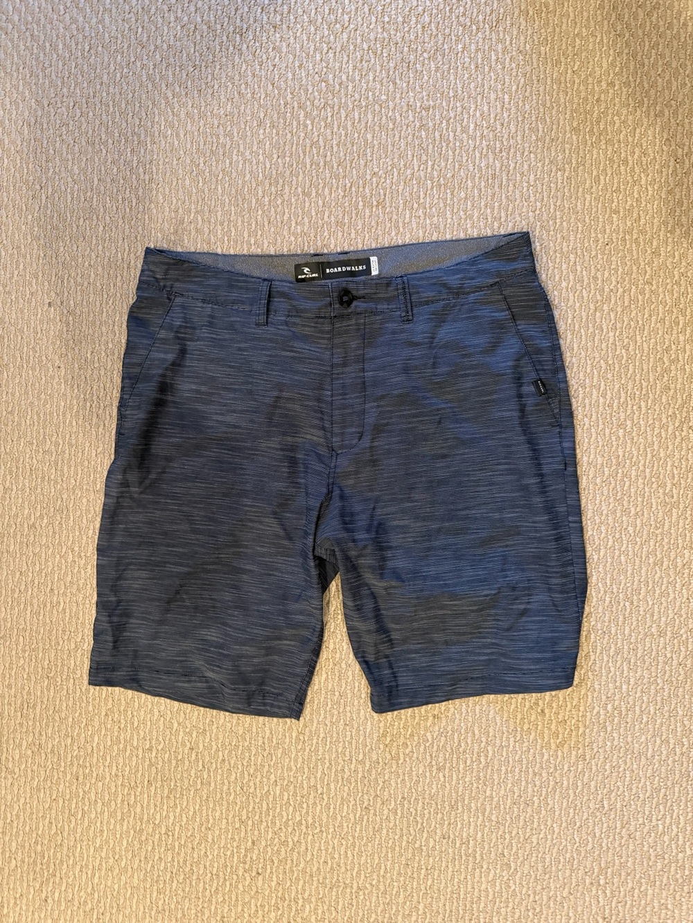 Ripcurl Men's Navy Heather Boardwalks Performance Shorts 36”